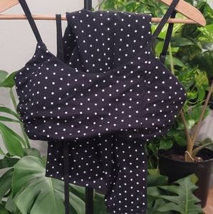 Echt polka dot joggers and sports bra